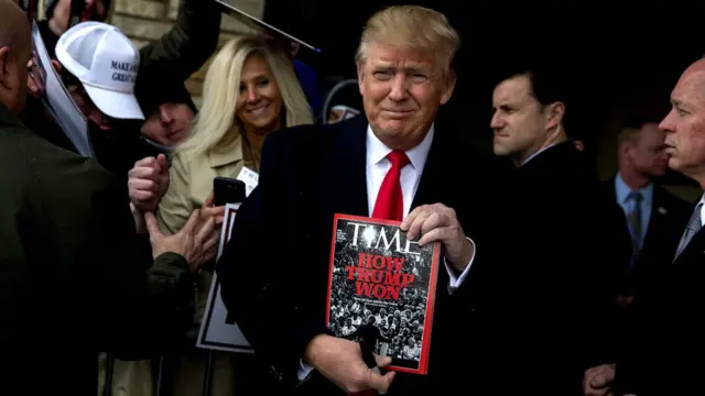 دونالد ترامپ سال ۲۰۱۶ شخصیت سال مجله تایم شد