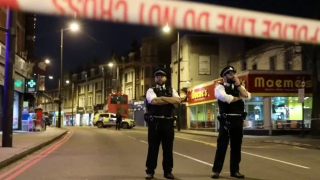 Streatham sesudah serangan.