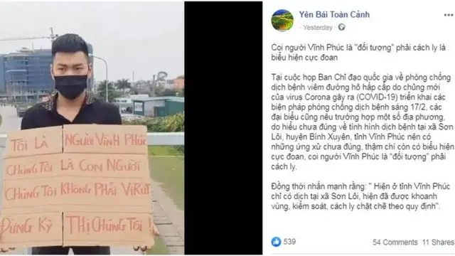 Nhiều trang mạng kêu gọi ngưng sự kỳ thị đối với người dân Vĩnh PhúcNhiều trang mạng kêu gọi ngưng sự kỳ thị đối với người dân Vĩnh Phúc