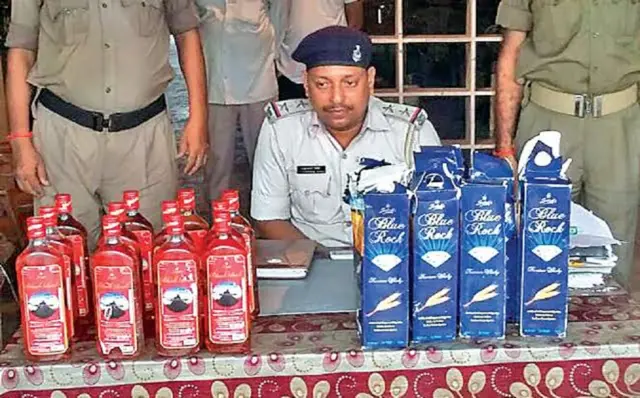 बिहार में बरामद शराब