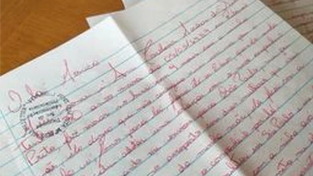 Carta de Ana Carolina Moraes da Silva para el reportaje de la BBC