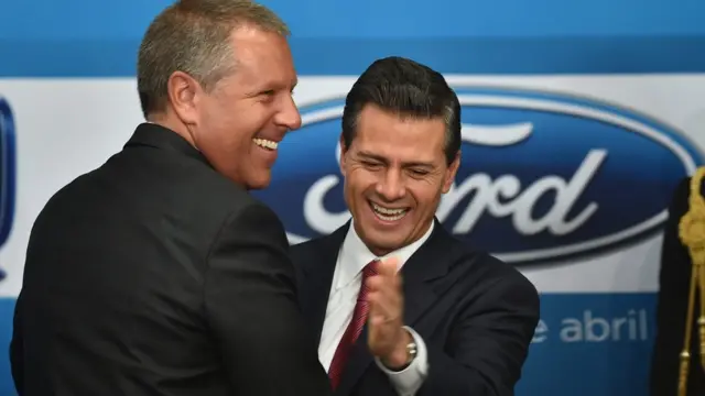 Joseph Hinrichs y Enrique Peña Nieto