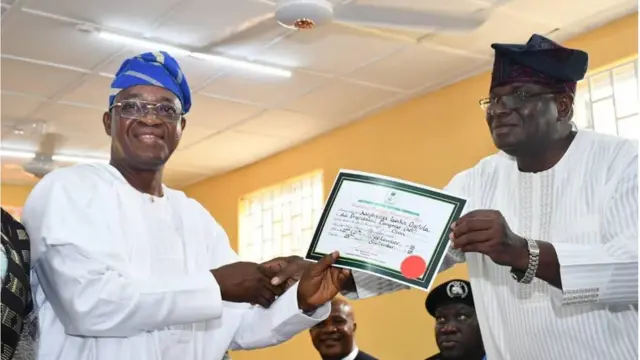 Gómìnà tuntun Ìpínlẹ̀ Osun Adegboyega Oyetola