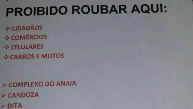 Cartaz anti-roubocassino aposta 1favelacassino aposta 1São Gonçalo, no Rio