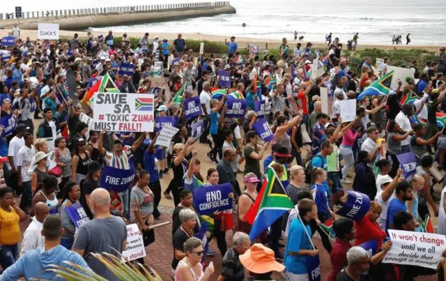 Des manifestations anti-Zuma à Durban