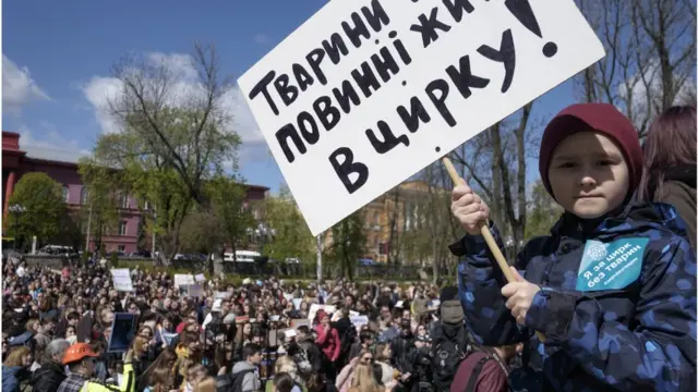 Акція проходила під гаслом "За цирк без тварин"