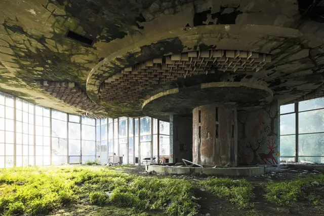 An abandoned coffee shop, Abkhazia.