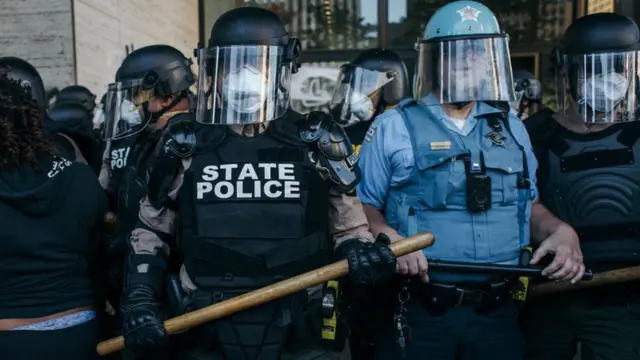 Policías en Chicago