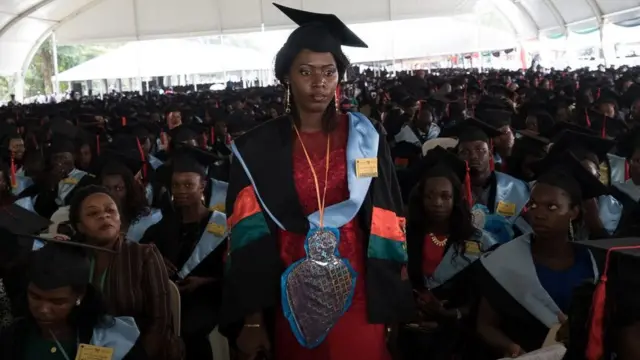 Cérémonie de remise de diplômes à l'université Makerere de Kampala, en Ouganda. (Image d'archives)
