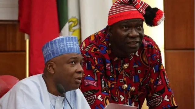 Aworan Sẹnẹtọ Saraki ati Ekweremadu