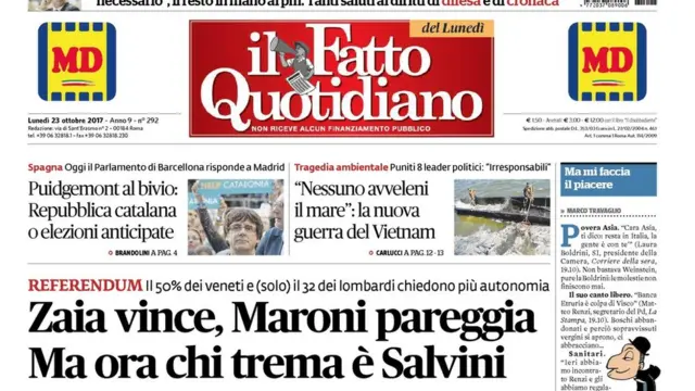 il fatto manşeti