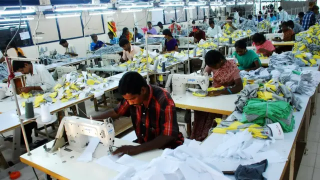 দক্ষিণ ভারতের তিরুপুরে ভারতের একটি গারমেন্ট কারখানা