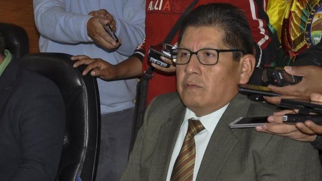 Presidente del Tribunal Constitucional de Bolivia, Macario Lahor.