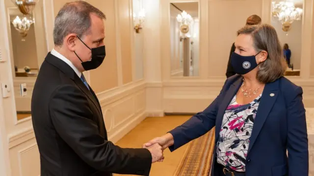 Azərbaycan Xarici İşlər Nazirliyi, Ceyhun Bayramov, Victoria Nuland.
