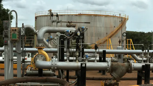 Producción de petróleo en Colombia.