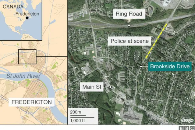 కాల్పులు జరిగిన ప్రదేశం