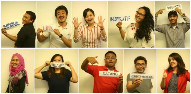 Pada Maret 2016, sebagian tim BBC Indonesia kantor Jakarta beraksi untuk mempromosikan konten di platform digital dan media sosial.