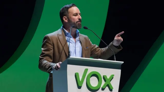 Santiago Abascal, líder do partido espanhol Vox