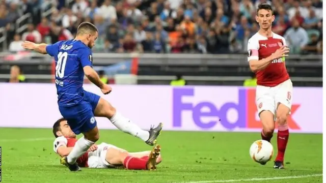 Eden Azara je bio najzaslužniji što je Čelsi pobedio Arsenal u finalu Lige Evrope