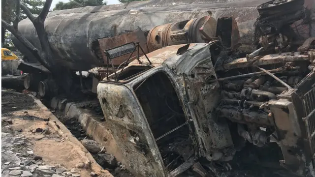 i tanker wey cause di fire