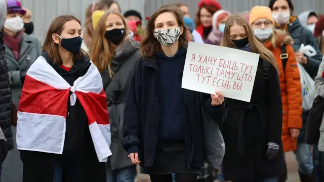 Женский марш в Минске