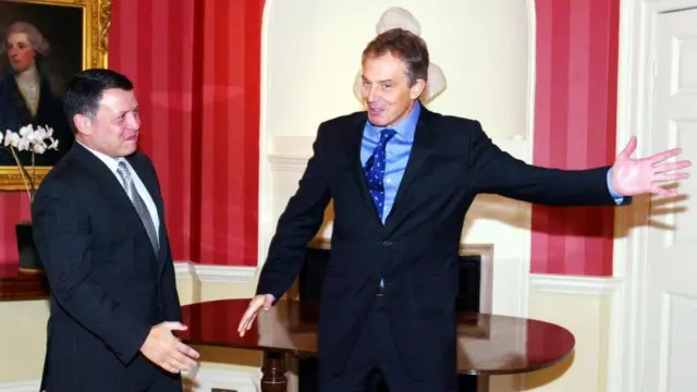 بلير والملك عبد الله الثاني