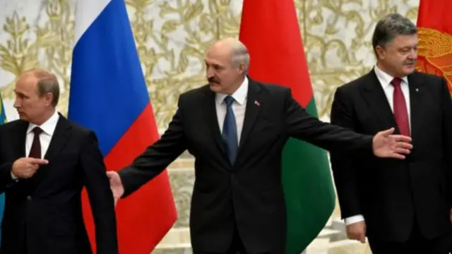 Путин, Лукашенко и Порошенко