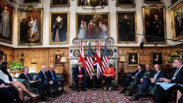 Theresa May y Donald Trump