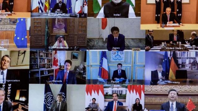 历史上首次G20视频会