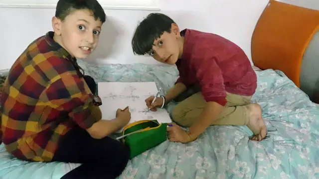 Wissam y su hermano Zane