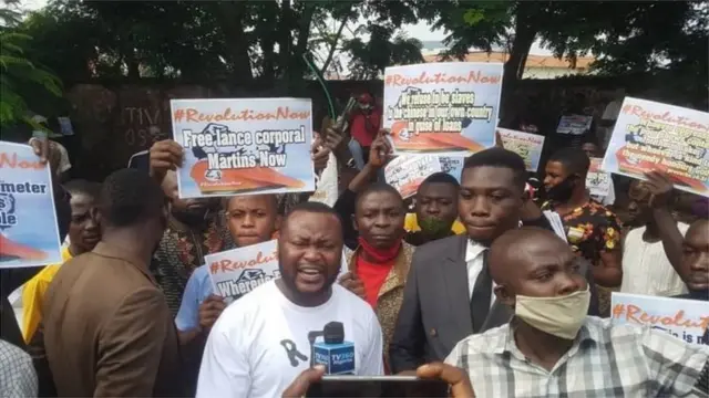 RevolutionNow protesters in Abuja August 2020