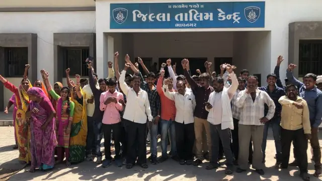 વિરોધ કરતા ખેડૂતો