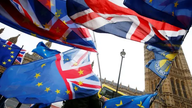 تظاهرات ضدبرگزیت مقابل پارلمان بریتانیا