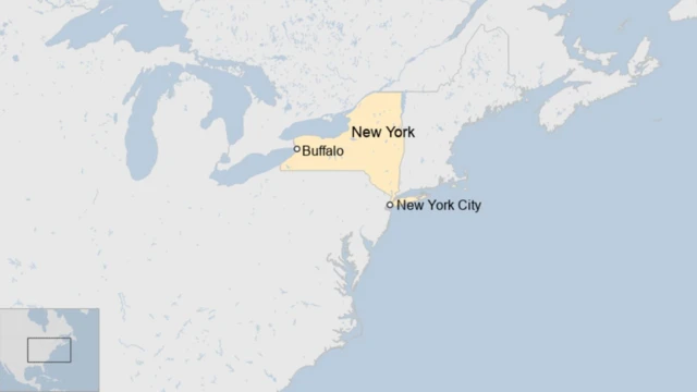 న్యూయార్క్ మ్యాప్