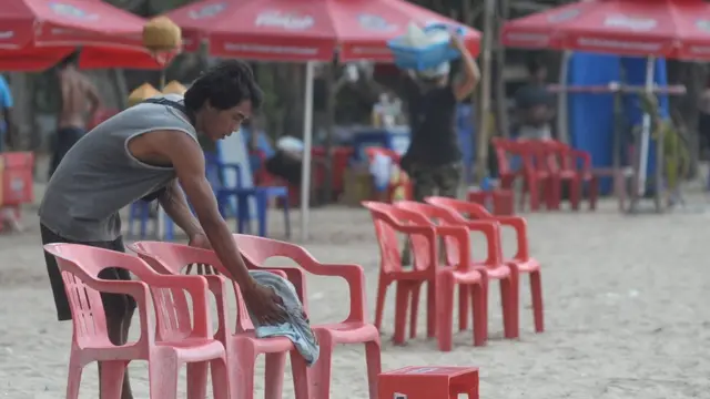Pantai Kuta, Badung, Bali, corona