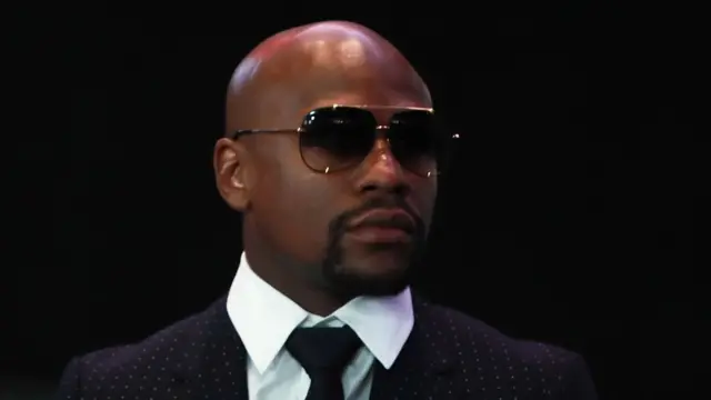 Mayweather en un evento de promoción
