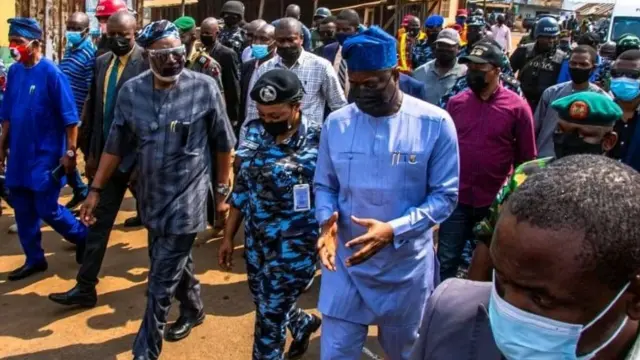 Gomina MAkinde, akeredolu ati kọmiṣọna ọlọpaa ni ipinlẹ Ọyọ