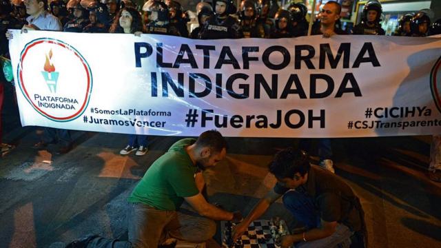 Protesta anticorrupción en Honduras