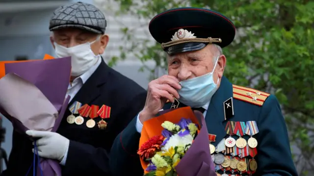 Белорусские ветераны в Минске 7 мая