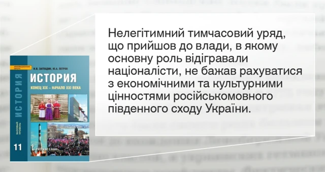 Цитата з підручника Історія. Кінець XIX - початок XXI століття. 11 клас, базовий рівень. М. Загладін, Ю. Петров.