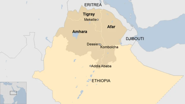 Map of Ethiopia