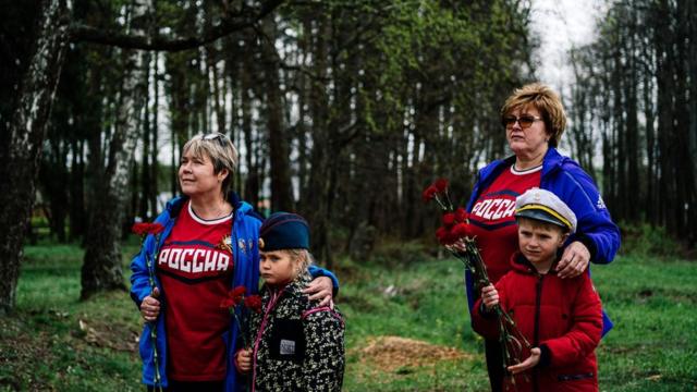 Người Nga tưởng niệm chiến thắng Phát xít Đức tại làng Sokolniki ngày 9/5