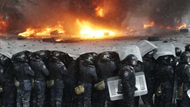 Працівники міліції під час Євромайдану