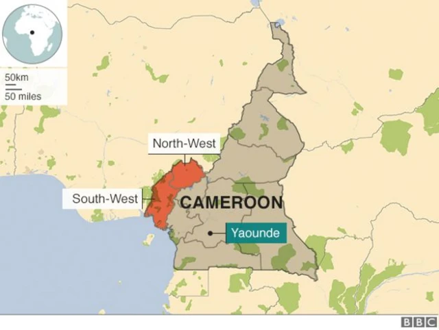 Map of Cameroon