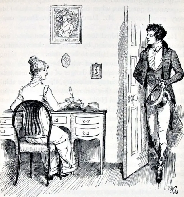 Dibujo de Hugh Thomson (1860-1920); Lilly Library, Indiana University