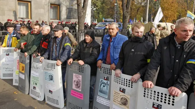 Протестующие в Киеве