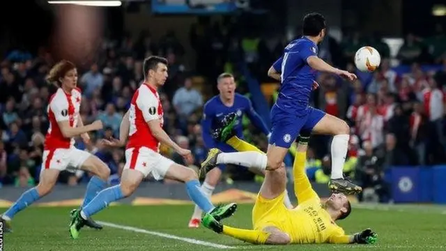 Olivier Giroud aliifungia Chelsea bao la tatu na lake la kumi katika michuano hiyo ya Europa League msimu huu (117) kabla ya Pedro kuongeza la nne (27).
