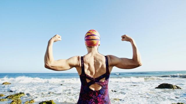 Mujer haciendo ejercicio.