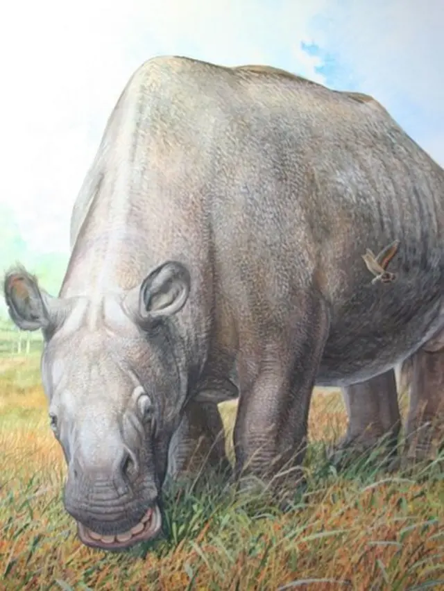 Ilustración del Toxodon platensis