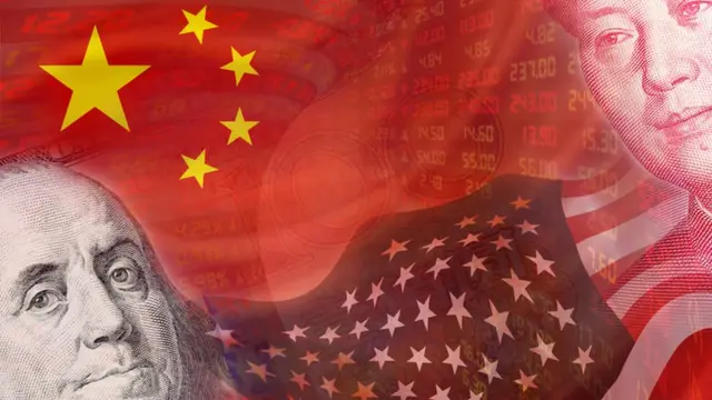 અમેરિકા અને ચીન વચ્ચે સંઘર્ષની પ્રતીકાત્મક તસવીર